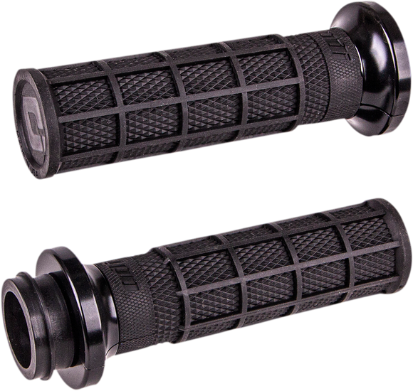 ODI Hart-Luck Signature V-Twin Lock-On* Grips - Cable - Black/Black V31HCW-BB-B