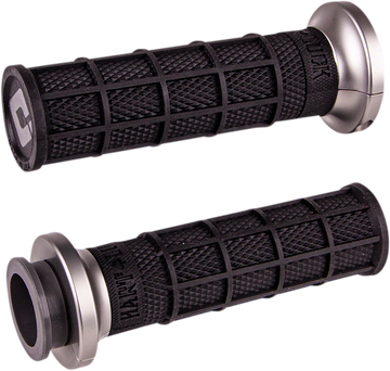 ODI Hart-Luck Signature V-Twin Lock-On* Grips - Cable - Black/Gunmetal V31HCW-BH-H