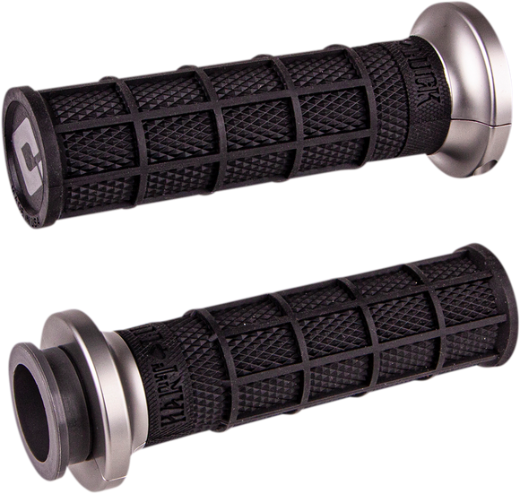 ODI Hart-Luck Signature V-Twin Lock-On* Grips - Cable - Black/Gunmetal V31HCW-BH-H