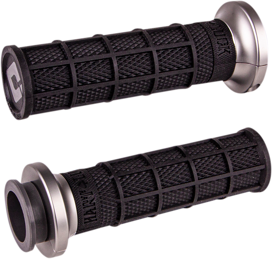 ODI Hart-Luck Signature V-Twin Lock-On* Grips - Cable - Black/Gunmetal V31HCW-BH-H
