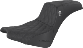 SADDLEMEN Pro Series SDC Performance Seat - w/o Backrest - Lattice Stitch/Lumbar Gripper - FX '18-'24 SC81830DB