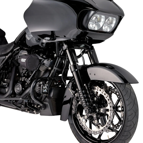 RWD RS-1F Touring +2" Fork Cartridge Kit W/ Extended Tubes 2014 - 2025 Harley Davidson Touring - installation reference, black finish