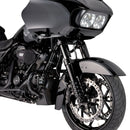 RWD V-Twin 49mm fork tubes in black shown on a Harley Davidson motorcycle