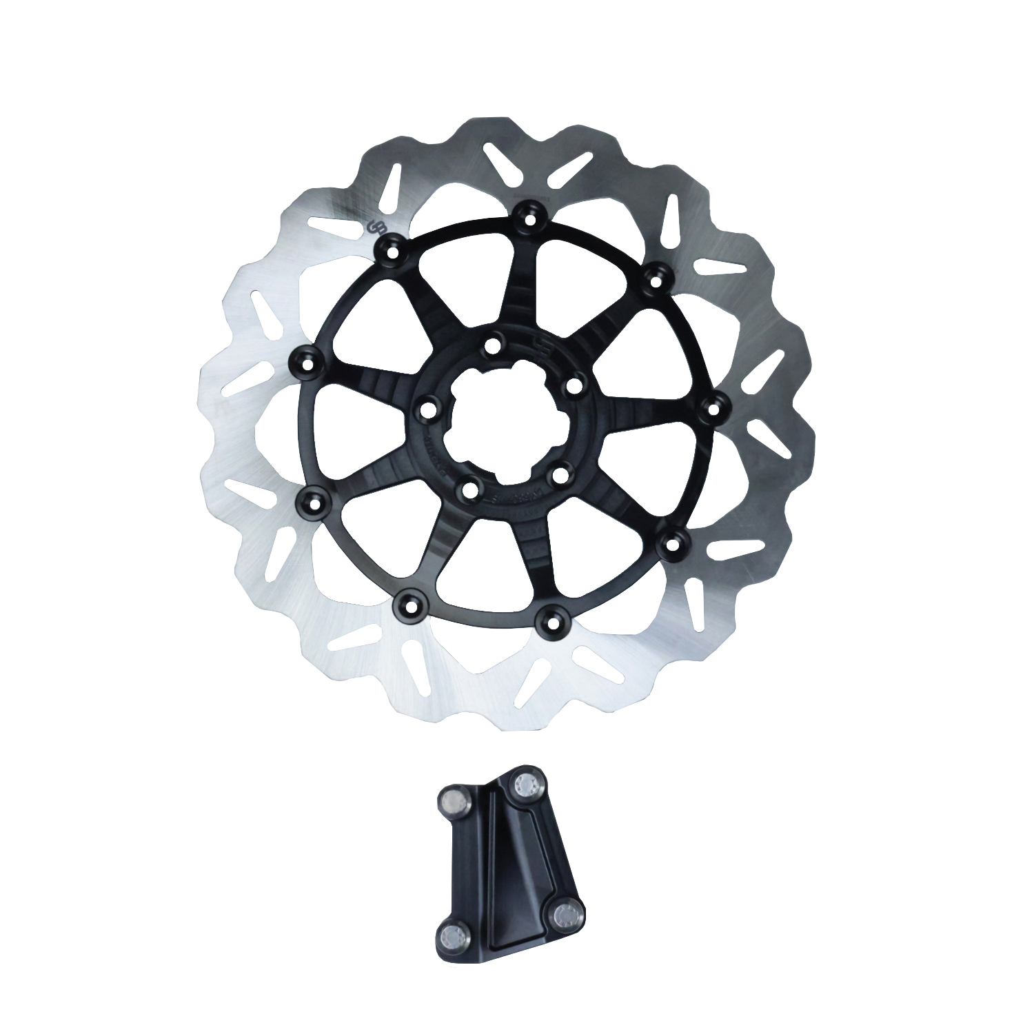 Original Garage Moto OG 13-inch Axial Big Brake floating rotor kit (330mm) for Harley Softail & Dyna