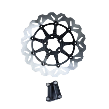 Original Garage Moto OG 13-inch Axial Big Brake floating rotor kit (330mm) for Harley Softail & Dyna