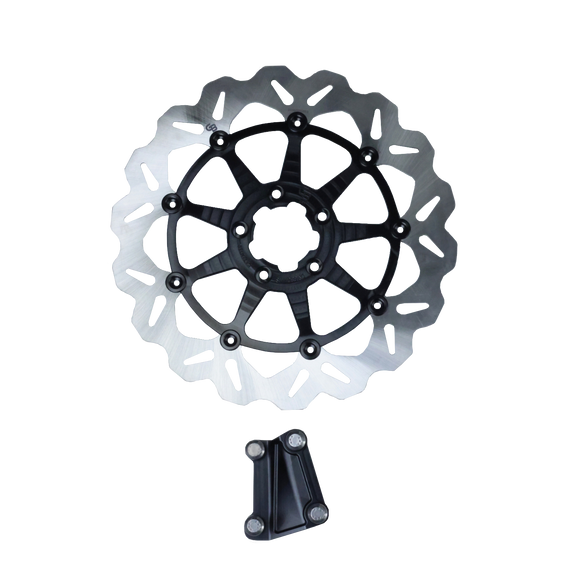 Original Garage Moto OG 13-inch Axial Big Brake floating rotor kit (330mm) for Harley Softail & Dyna