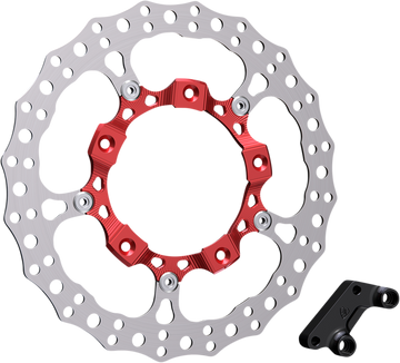 ARLEN NESS Rotor 14" - Front Right - Red 300-007