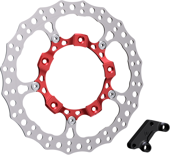 ARLEN NESS Rotor 14" - Front Right - Red 300-007