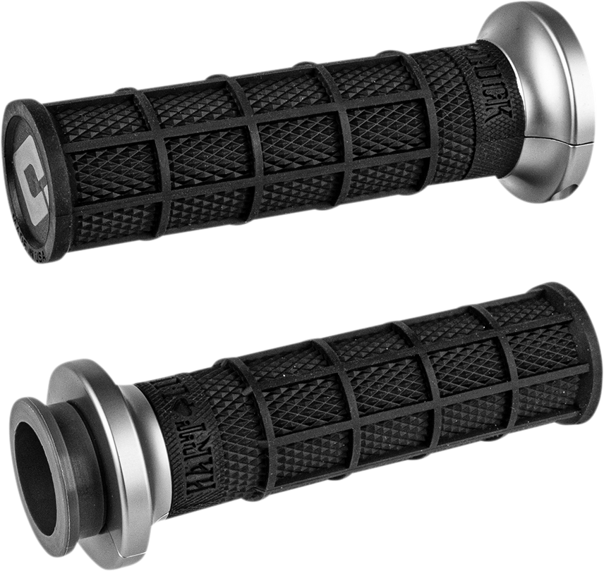ODI Hart-Luck Signature V-Twin Lock-On* Grips - TBW - Black/Gunmetal V31HTW-BH-H