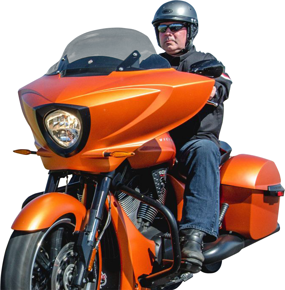 KLOCK WERKS Flare* Windshield - 11" - Tinted - Victory KWW-06-0543