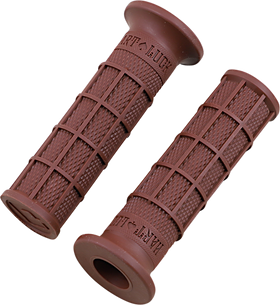 ODI Hart-Luck Signature Full-Waffle Slip-On Grips - Brown V02FWBN