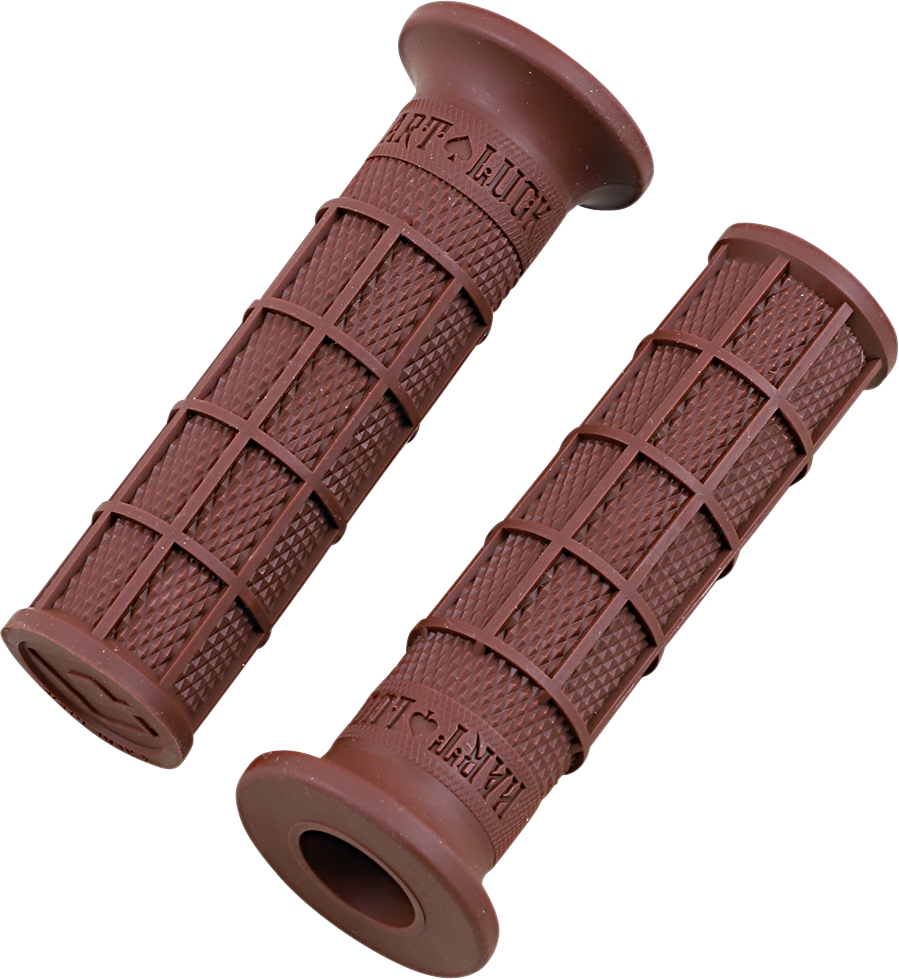 ODI Hart-Luck Signature Full-Waffle Slip-On Grips - Brown V02FWBN