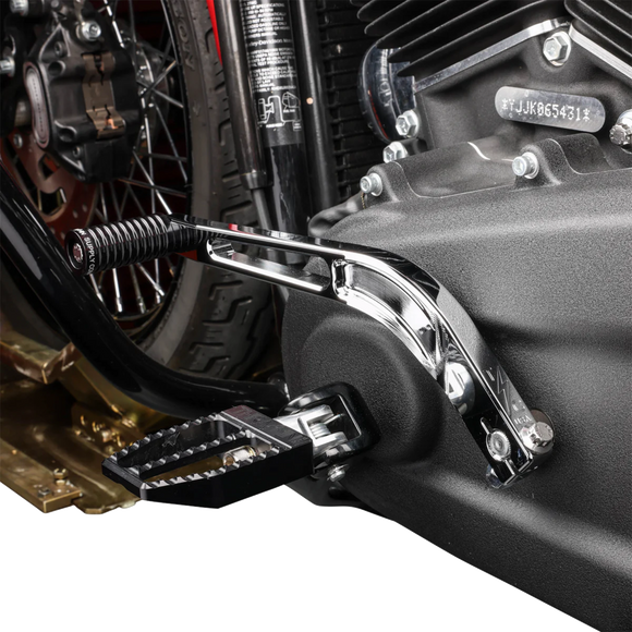 Thrashin Supply Co. billet aluminum shifter lever for 2018–2025 Harley-Davidson Softail Street Bob Low Rider Low Rider S mid controls