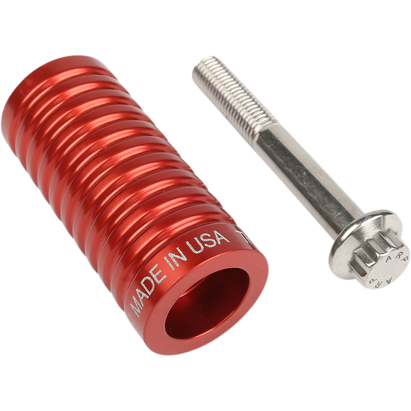 Thrashin Supply Co. TSC billet 6061 aluminum shifter peg with ARP fastener made in Los Angeles CA