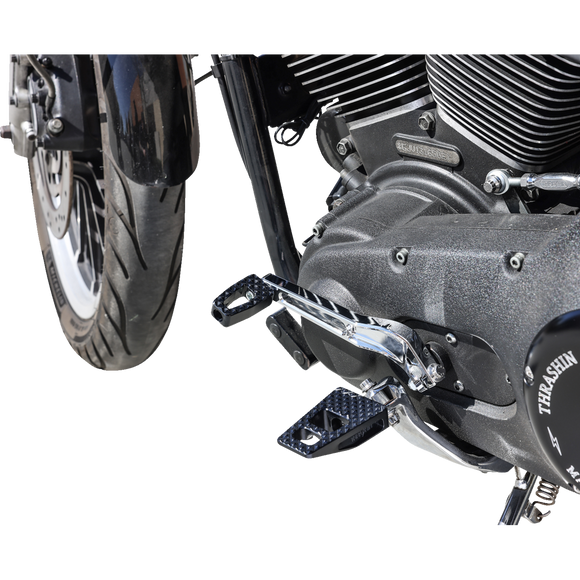 Thrashin Supply Co. P-54 black billet 6061 aluminum shifter peg for Harley-Davidson
