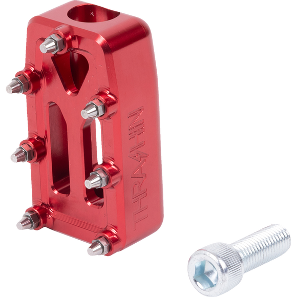 Thrashin Supply Co. Aggressor motorcycle shifter peg in billet aluminum with stainless steel cleats