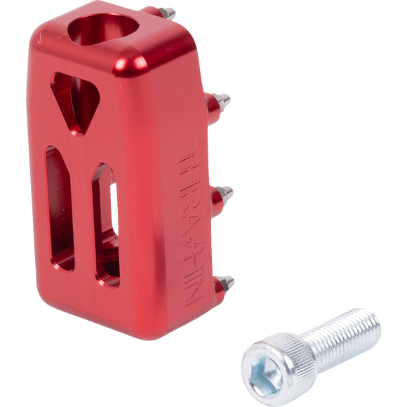 Thrashin Supply Co. Aggressor motorcycle shifter peg in billet aluminum with stainless steel cleats