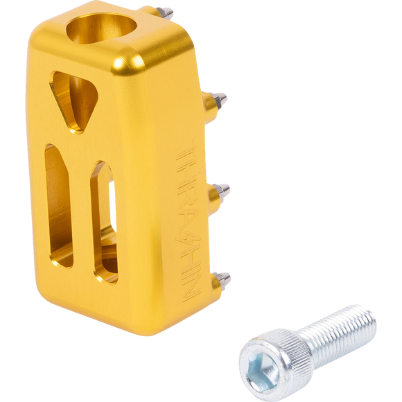 Thrashin Supply Co. Aggressor motorcycle shifter peg in billet aluminum with stainless steel cleats