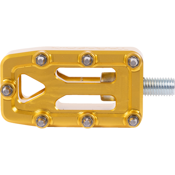 Thrashin Supply Co. Aggressor motorcycle shifter peg in billet aluminum with stainless steel cleats