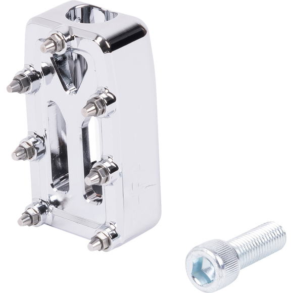 Thrashin Supply Co. Aggressor motorcycle shifter peg in billet aluminum with stainless steel cleats