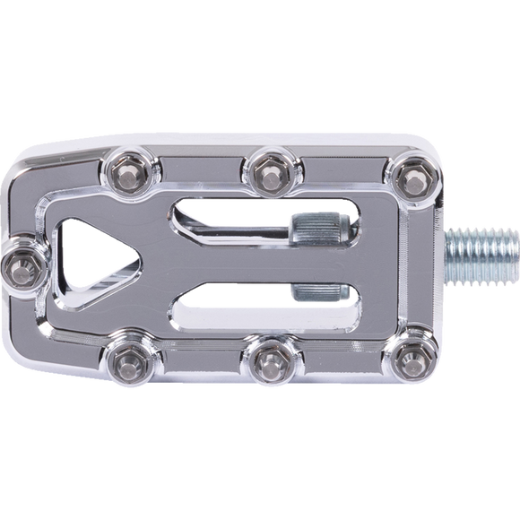 Thrashin Supply Co. Aggressor motorcycle shifter peg in billet aluminum with stainless steel cleats