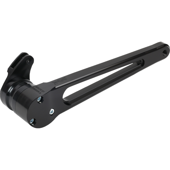 Thrashin Supply Co. Long Black Adjustable Bagger Brake Arm BBL-14-XX-1 for 2014-2025 Harley-Davidson Touring