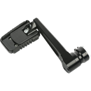 Thrashin Supply Co. black billet aluminum brake pedal pad mount for adjustable bagger brake arms, BBP-SP-01