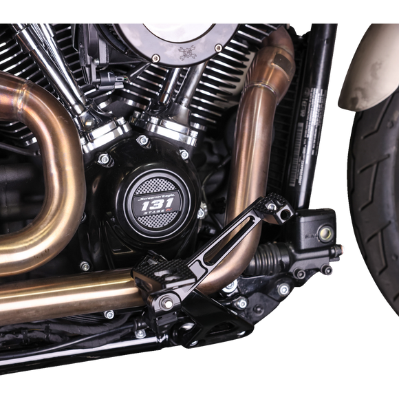 Thrashin Supply Co. billet 6061 aluminum brake arm for 2018-2025 Harley-Davidson M8 Softail Street Bob Low Rider S