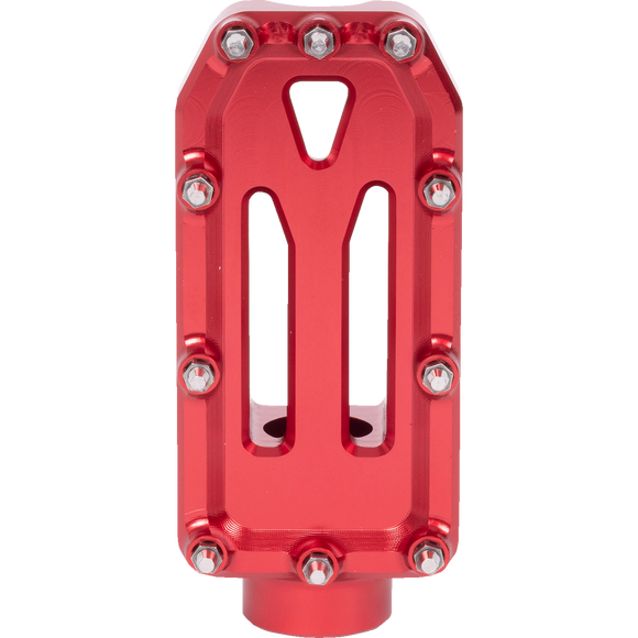 Thrashin Supply Co. Aggressor brake pedal for Harley-Davidson Touring with stainless steel cleats – chrome, black, and contrast cut options