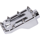 Thrashin Supply Co. Aggressor brake pedal for Harley-Davidson Touring with stainless steel cleats – chrome, black, and contrast cut options