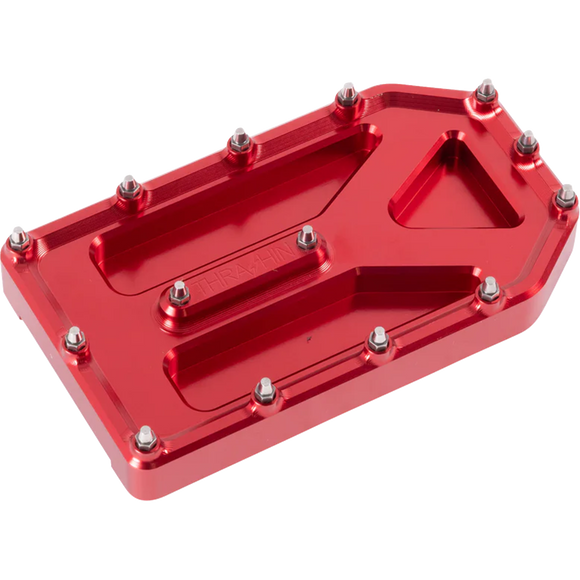 Thrashin Supply Co. Aggressor Brake Pedal Pad with cone cleats for Harley-Davidson Street Glide Road Glide Road King Touring models