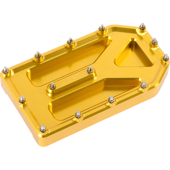 Thrashin Supply Co. Aggressor Brake Pedal Pad with cone cleats for Harley-Davidson Street Glide Road Glide Road King Touring models
