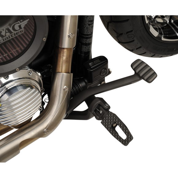 Thrashin Supply Co. P-54 Slim Footpegs aircraft-grade 6061 aluminum chrome finish for 2018-2025 Harley-Davidson Softail