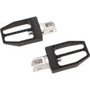 Thrashin Supply Co. Militant foot pegs for Harley-Davidson Softail 2018–2025 in chrome and black