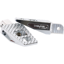 Thrashin Supply Co. P-54 footpegs for Harley-Davidson Softail 2018–2025 tapered platform chrome and black