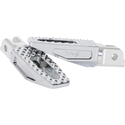 Thrashin Supply Co. P-54 Slim Footpegs aircraft-grade 6061 aluminum chrome finish for 2018-2025 Harley-Davidson Softail