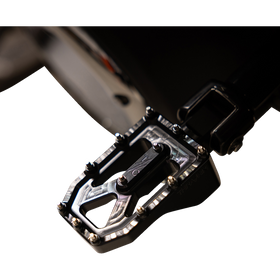 Thrashin Supply Co. Aggressor billet aluminum foot pegs with stainless steel cleats for Harley-Davidson Touring, Softail, Dyna, and Sportster