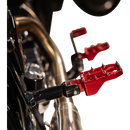 Thrashin Supply Co. Aggressor billet aluminum foot pegs with stainless steel cleats for Harley-Davidson Touring, Softail, Dyna, and Sportster