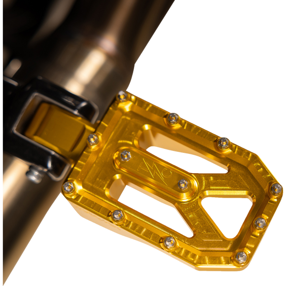 Thrashin Supply Co. Aggressor billet aluminum foot pegs with stainless steel cleats for Harley-Davidson Touring, Softail, Dyna, and Sportster