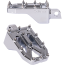 Thrashin Supply Co. Aggressor billet aluminum foot pegs with stainless steel cleats for Harley-Davidson Touring, Softail, Dyna, and Sportster