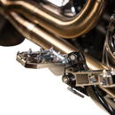 Thrashin Supply Co. Aggressor billet aluminum foot pegs with stainless steel cleats for Harley-Davidson Touring, Softail, Dyna, and Sportster