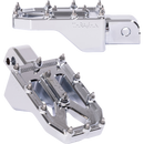 Thrashin Supply Co. Aggressor billet aluminum foot pegs with stainless steel cleats for Harley-Davidson Touring, Softail, Dyna, and Sportster