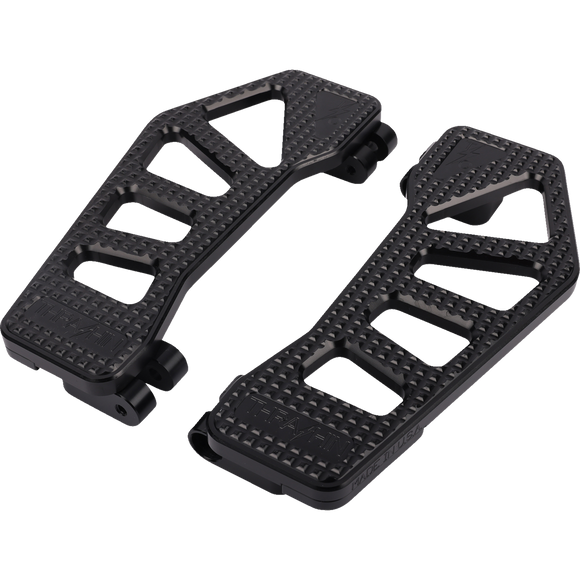 Thrashin Supply Apex Black Floorboards for Harley-Davidson Street Glide Road Glide Road King Touring Softail