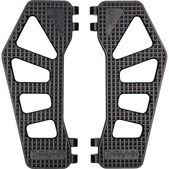 Thrashin Supply Apex Black Floorboards for Harley-Davidson Street Glide Road Glide Road King Touring Softail