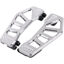 Thrashin Supply Co. Apex Floorboards in chrome billet aluminum for Harley-Davidson Touring and Softail models