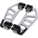 Thrashin Supply Co. Apex Floorboards in chrome billet aluminum for Harley-Davidson Touring and Softail models