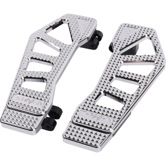 Thrashin Supply Co. Apex chrome floorboard tail extension with 1/2 inch lift kit for Harley-Davidson