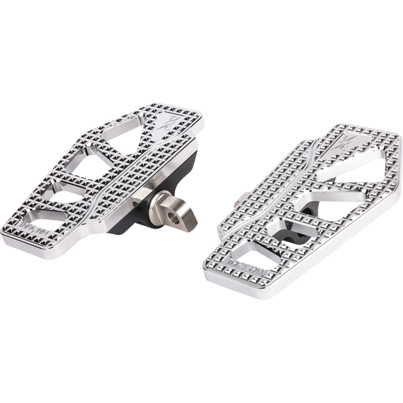 Thrashin Supply Co. Apex Mini Floorboards billet 6061 aluminum for Harley-Davidson Sportster Dyna Touring Softail