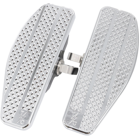 Thrashin Supply Co. billet 6061 aluminum mini floorboards with stainless steel clevis for Harley-Davidson Softail Dyna Sportster Touring FXR V-Rod