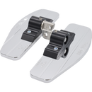 Thrashin Supply Co. billet 6061 aluminum mini floorboards with stainless steel clevis for Harley-Davidson Softail Dyna Sportster Touring FXR V-Rod